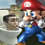 Super Spy Mario VS Skibidi Toilet