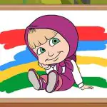 Masha and the Bear Coloring Book