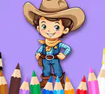 Coloring Book: Cowboy